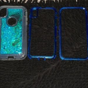 3 Piece Blue Heart Water IPhone Case